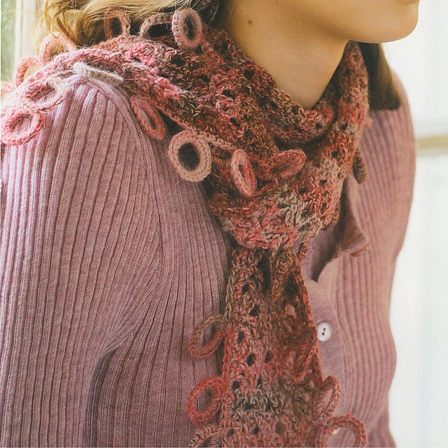 luijewelry knit scarf マフラー Ravelry: Knit Work 36 Ring scarf（リングマフラー） pattern by