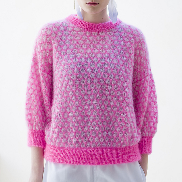 p.73 lattice pattern pullover