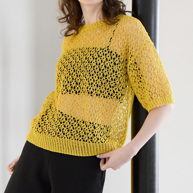 p.11 Lacy Diamond Pullover