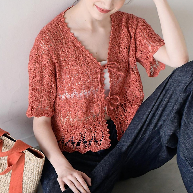 p.13 Drop Stitch Cardigan