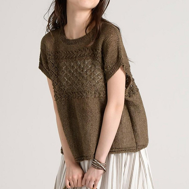 p.22 Casual Lacy Pullover