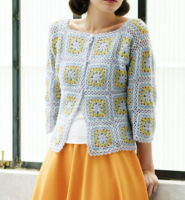 Colorful Bolero with join-along motifs