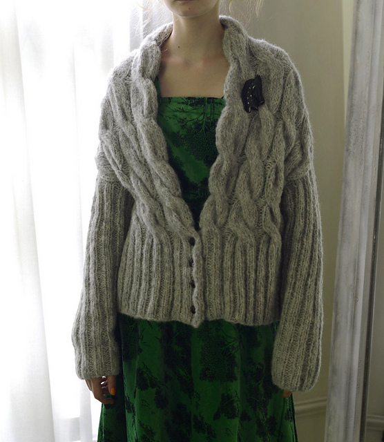Low Gauge Cardigan in Aran