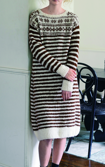 Dress with stripes