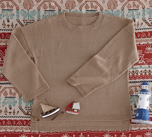 A beige pullover