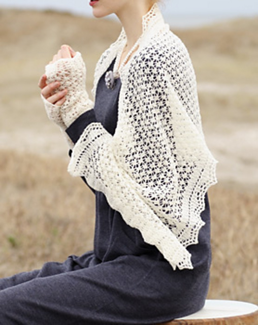 p.14 Shetland Shawl & Arm Warmers