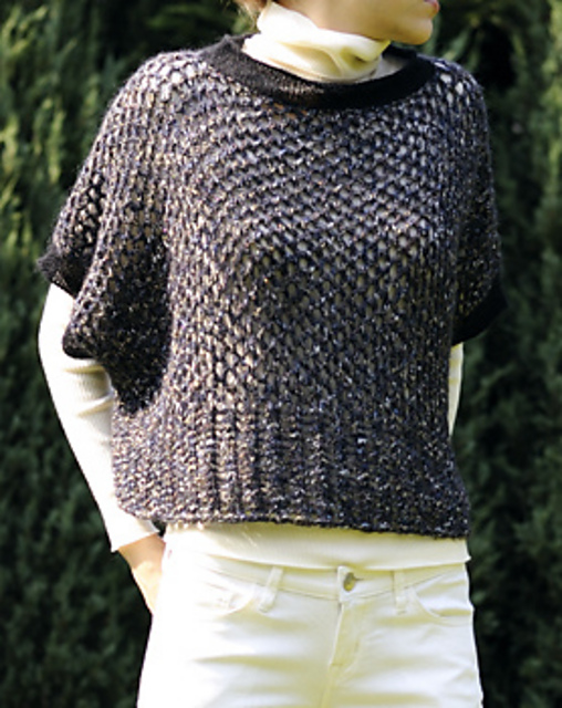 Navy Lacy Pullover
