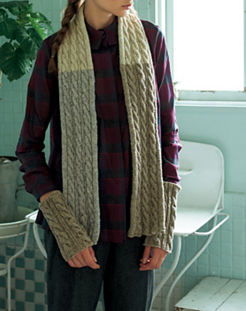 p.137 Brooklyn Tweed Scarf and Hand Warmers