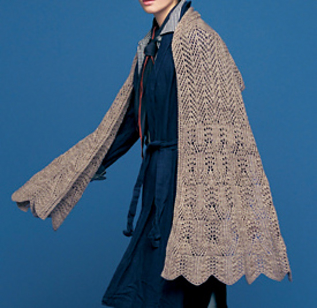 Ravelry: Relief Pattern Shawl pattern by Hitomi Shida (志田 ひとみ)