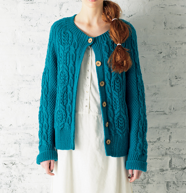 p.59 Collaboration Aran Cardigan