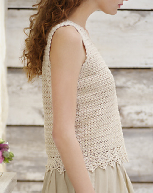 p.11 lacy cape and sleeveless pullover