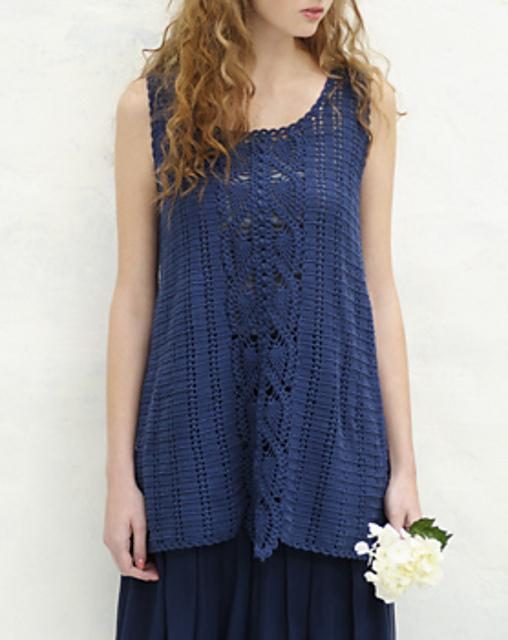 p.12 Lace Tunic & Pineapple Scarf