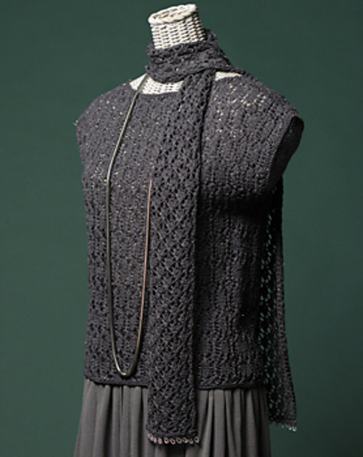 p.90 French-sleeve Pullover and scarf