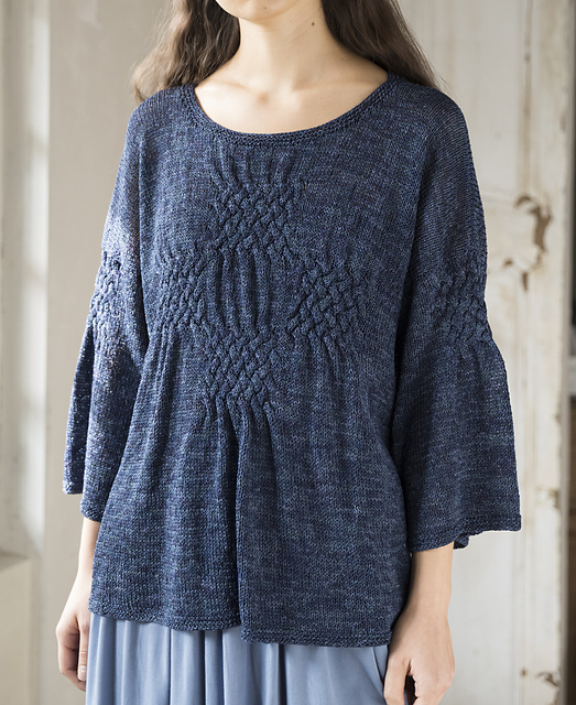 p.35 Cabled Pullover