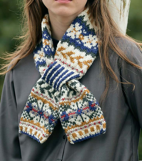 p. 12 Fair Isle Scarf