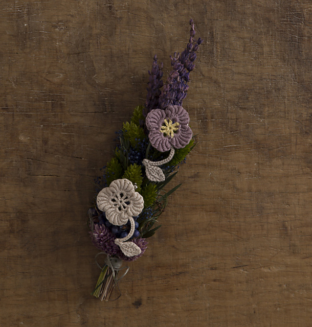X. Brooch - Bullion Stitch