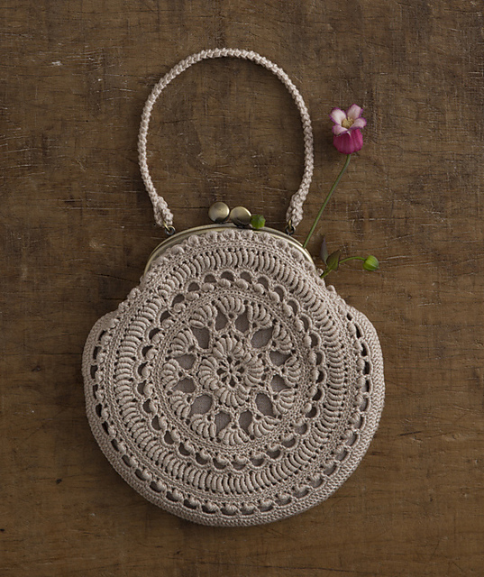Y. Kuchigane Bag - Bullion Stitch