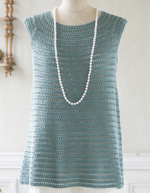 08 Sleeveless Circular Yoke Vest