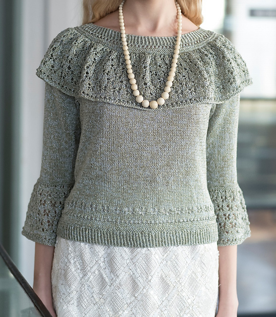 p.57 Frilled Yoke Pullover