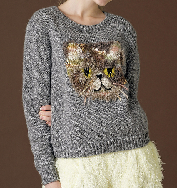 Ravelry: p.49 Exotic Shorthair Pull pattern by Erika Tokai（東海