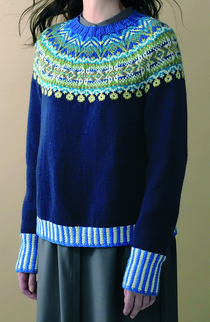 p.13 Round yoke sweater
