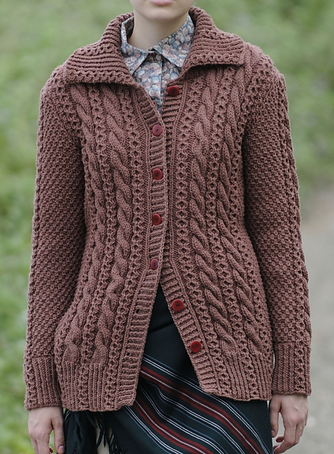 #14 Cable Long Cardigan