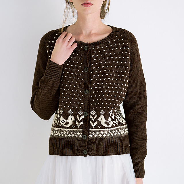 #22 Lice Pattern Cardigan