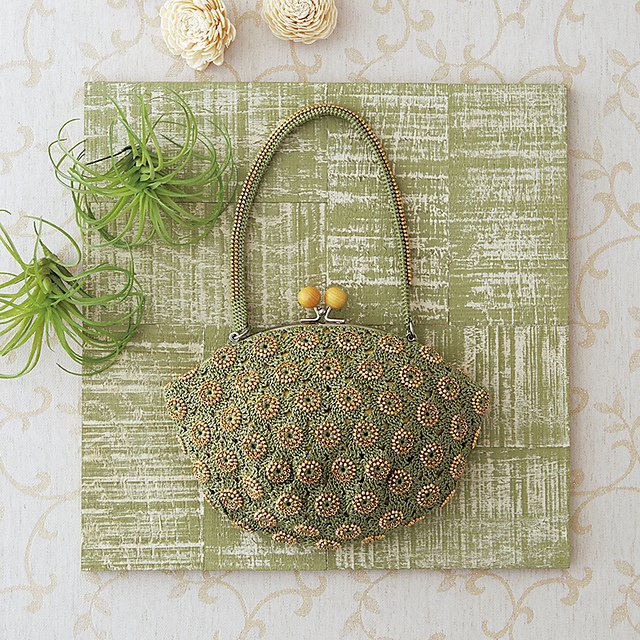 p.61 Bag with Beaded Flowers