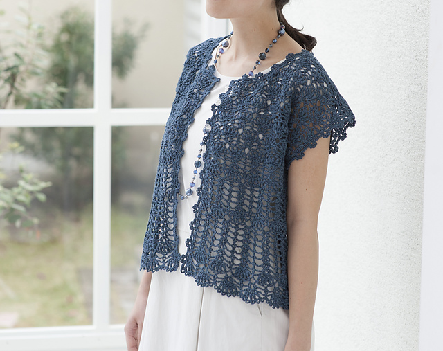 #07 Flower & Pineapple Cardigan
