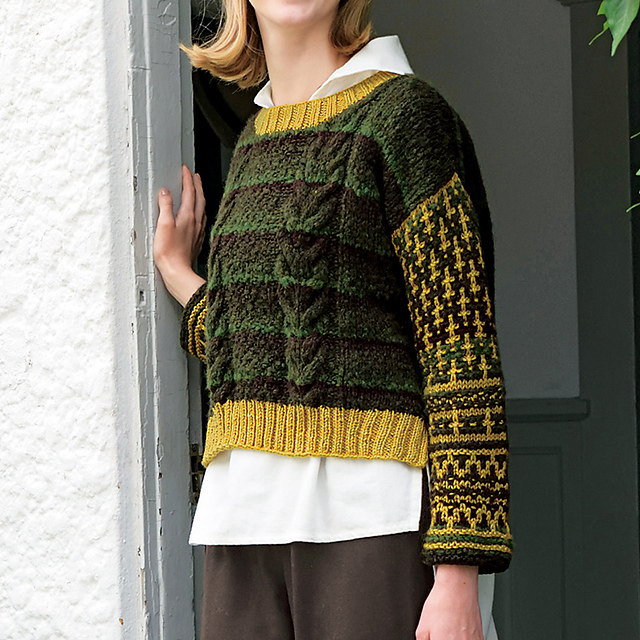 p.16 slip stitch pullover
