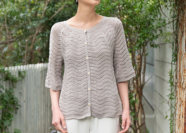 #3 Wave Pattern Cardigan
