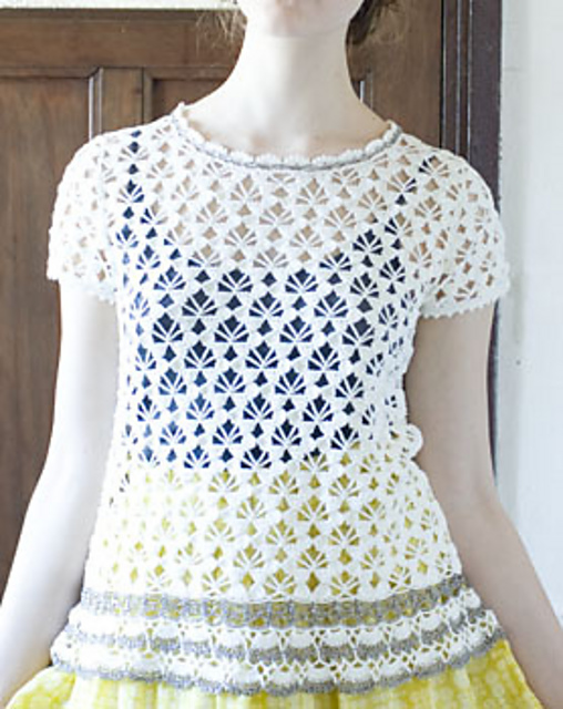 Ravelry: #15 Top pattern by Kazuko Yaguchi (矢口 加寿子)