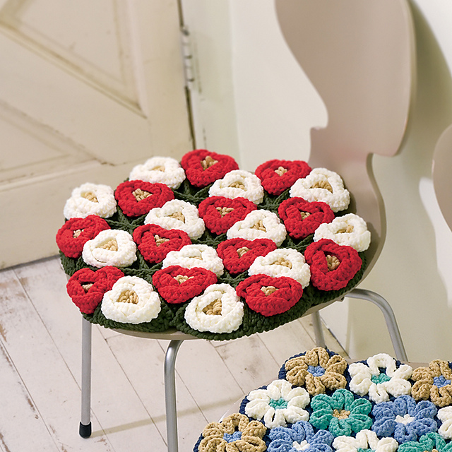 p.12 Camellia motif Seat Cushion