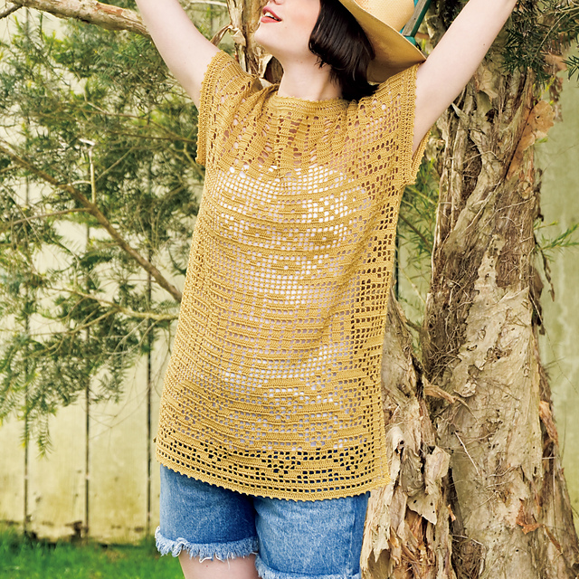 p.15 Grid lace Tunic