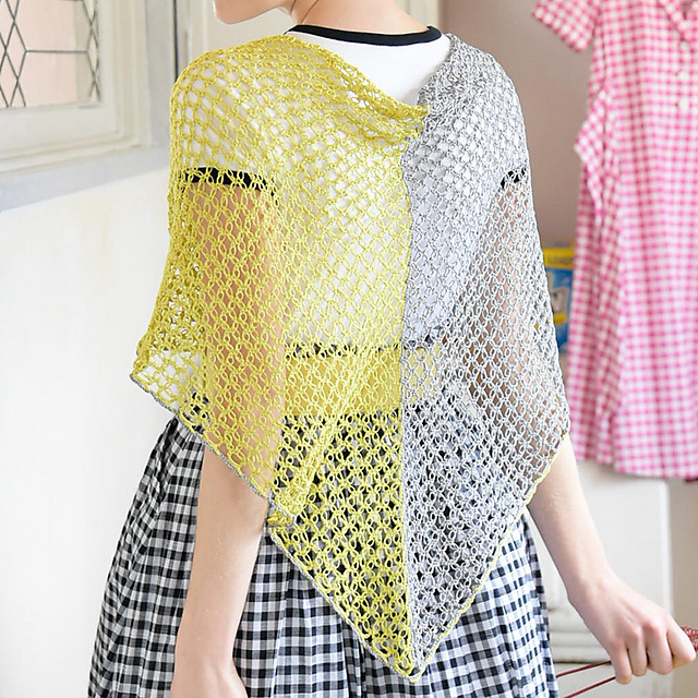 p.18 Two-tone shawl
