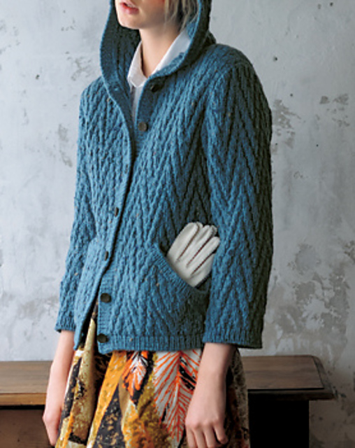 p.034 Blue hooded jacket