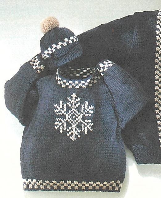 Ravelry: Snowflake sweater (こぐまのセーター) pattern by Naomi