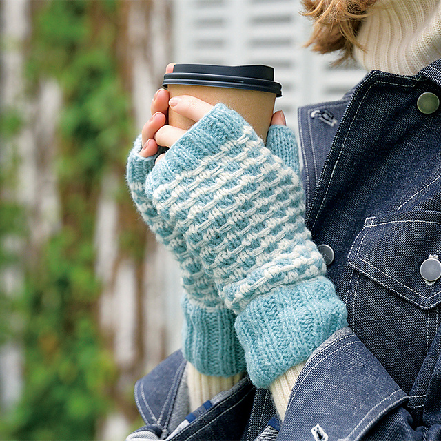 p.13 Slip stitches Hand warmer