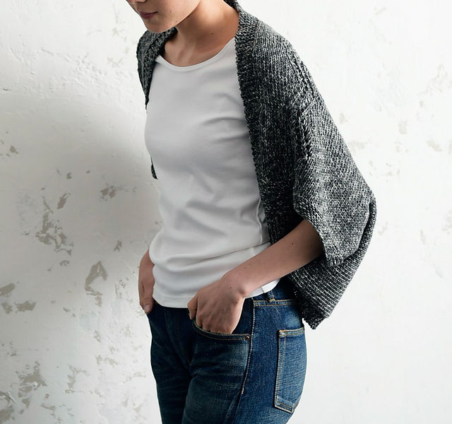 p.92 Denim Shrug