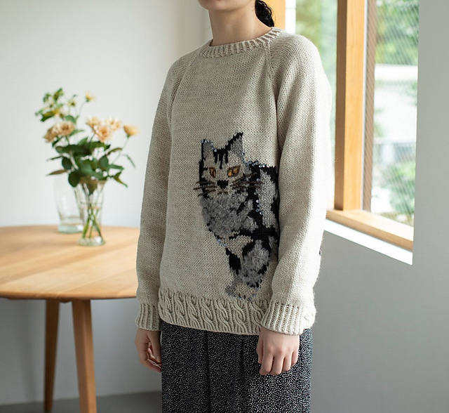 Ravelry: A. American Short Hair Pullover pattern by Erika Tokai