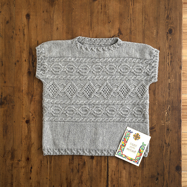 Sleeveless Aran Pullover