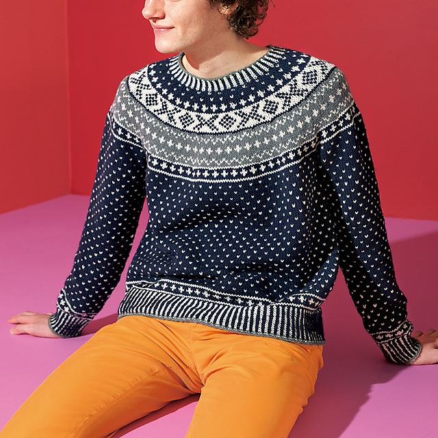 p.17 Nordic pattern Pullover