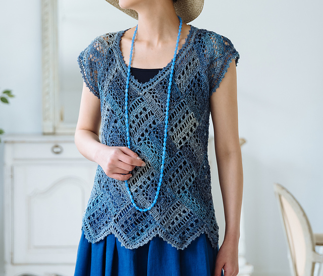 #17 Crochet Entrelac Vest