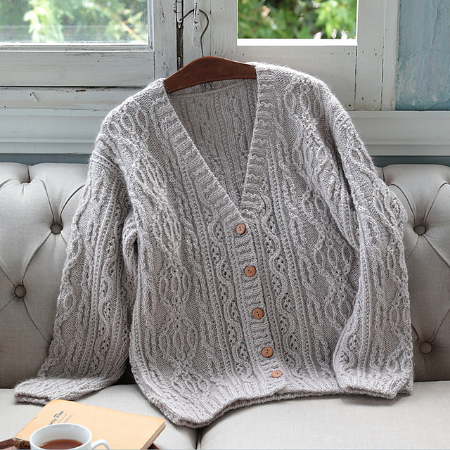 Ravelry: Aran cardigan＃164 pattern by Hitomi Shida (志田 ひとみ)
