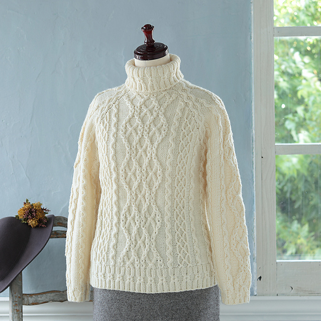 Large pattern raglan Pullover#208