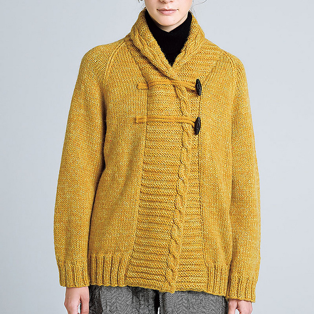 P. 76 Shawl collar duffle coat