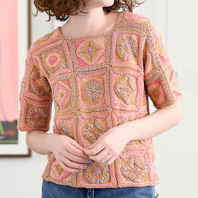 p.18 Knitted Motif Pullover