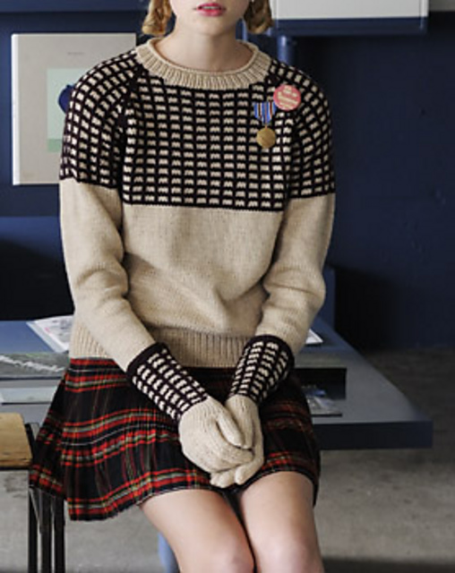 p.96 Block pattern Sweater