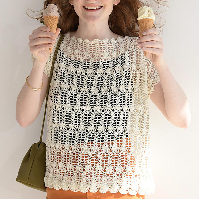 p.32 Lacy Pullover