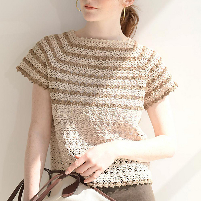 p.15 Brown & Beige Pullover